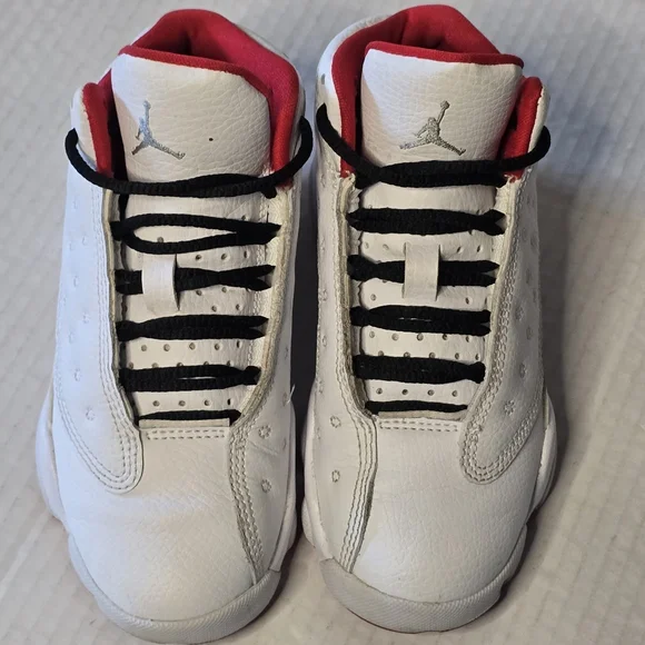 Jordan 13 Retro History of Flight Kids Sneakers Size 11C White Red OG - Picture 10 of 12